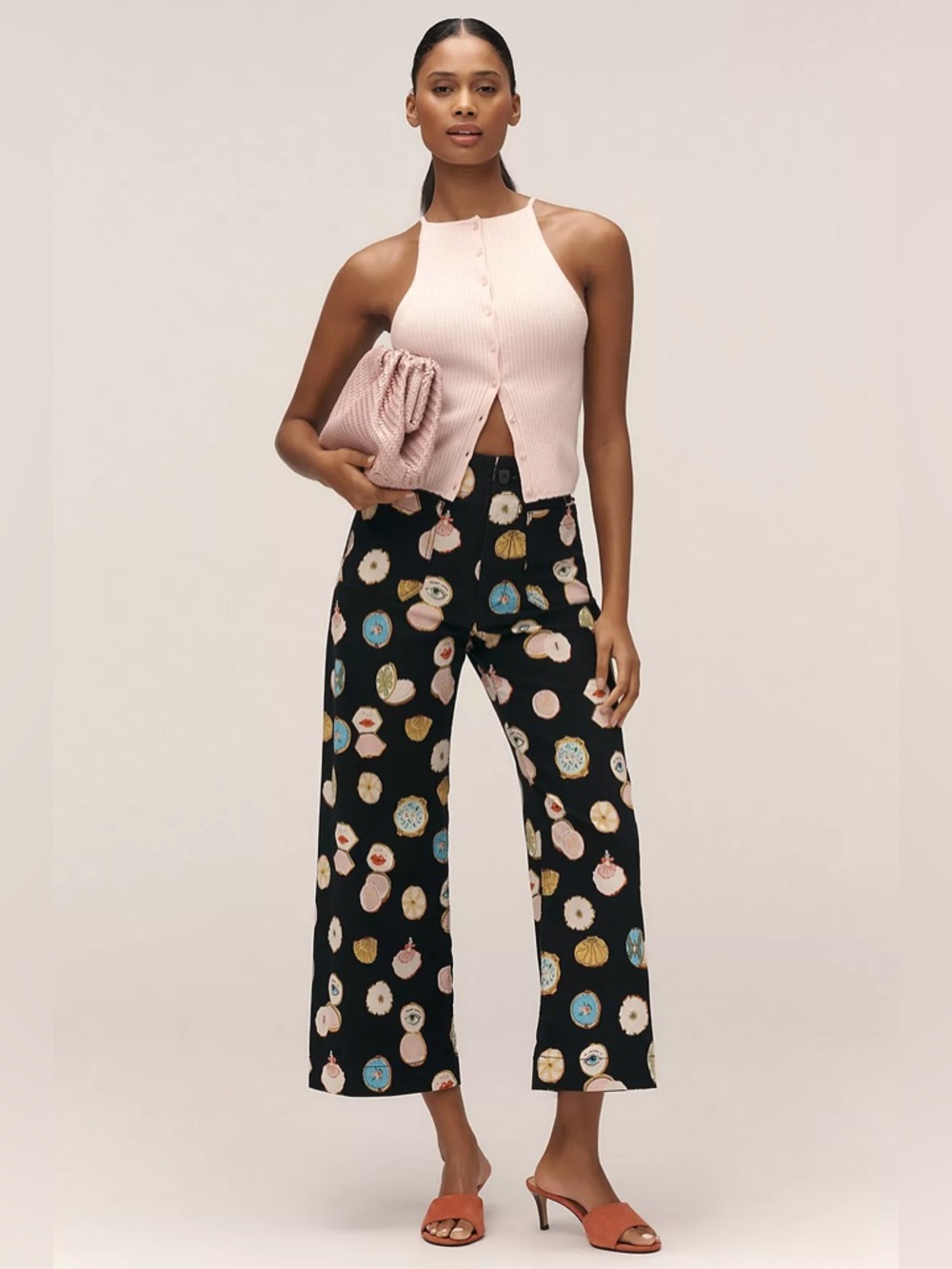 Maeve The Colette Crop Wide Leg Pants Size 29